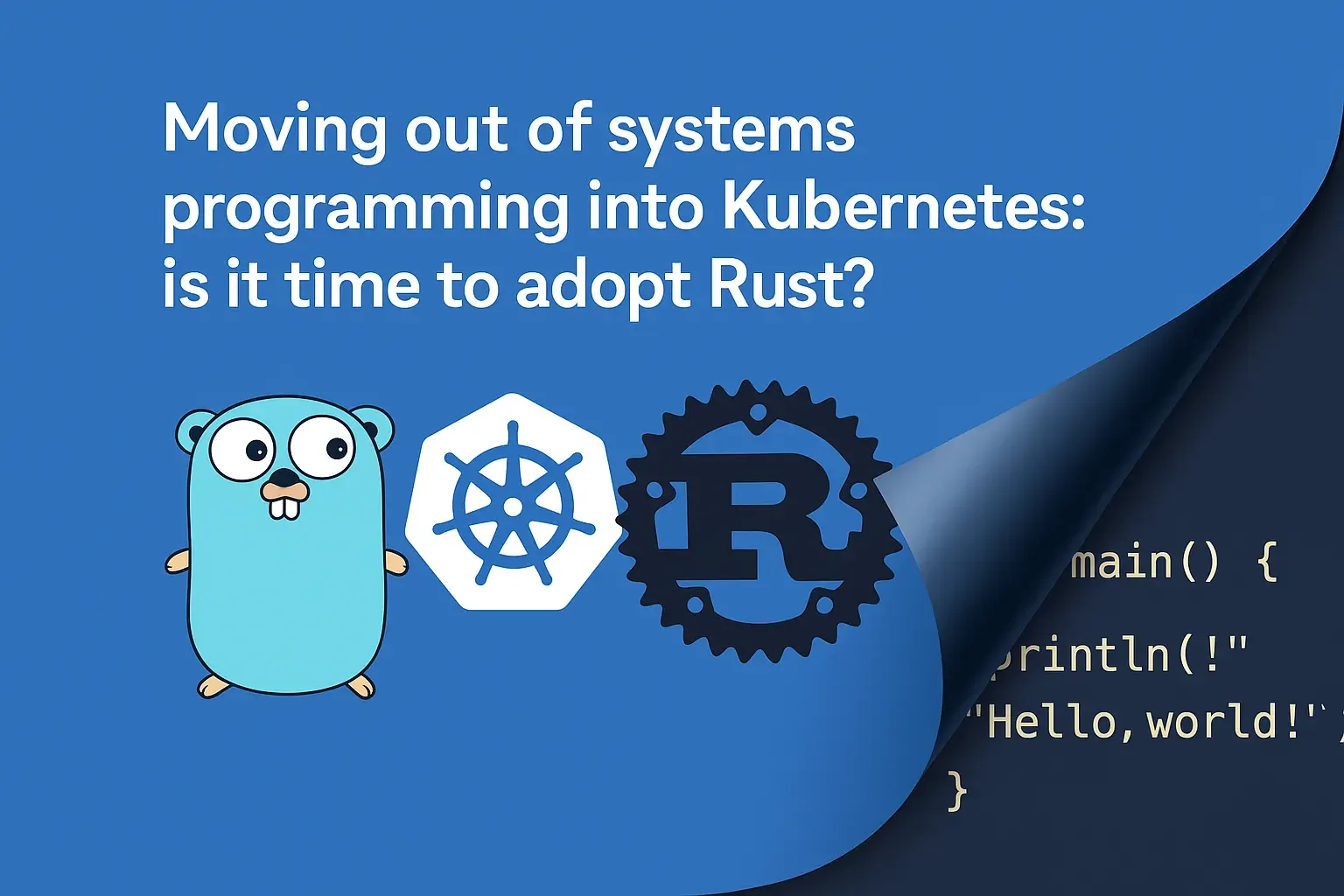 Rust Programming Language - Moving to Kubernetes